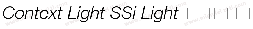 Context Light SSi Light字体转换
